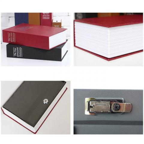 Livre Coffre-fort à Clé - Coffre en Forme de Livre avec Verrou Livre Coffre-fort à Clé - Coffre en Forme de Livre avec Verrou