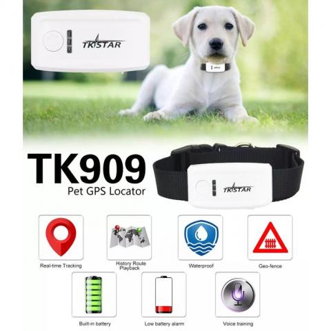 Collier traceur GPS TK909 animaux chien chat