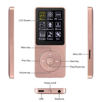 Lecteur mp4 avec radio FM