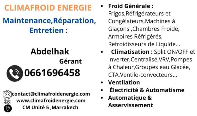 Réparation et Installation Froid générale, Frigos, Réfrigérateurs, Climatisation et Automatisme/Électricité Réparation et Installation Froid générale, Frigos, Réfrigérateurs, Climatisation et Automatisme/Électricité