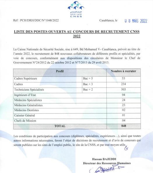 concours cnss 2023